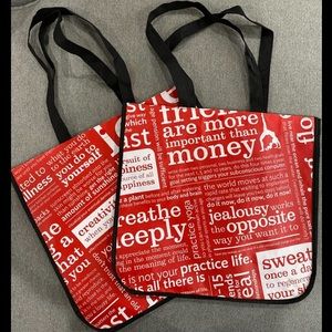 Lululemon large reusable tote bags